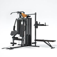 Atlas wielostanowiskowy inSPORTline Profigym C60 ∙ ławka ∙ poręcze ∙ worek treningowy ∙ wyciąg górny/dolny