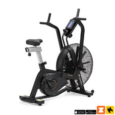 Profesjonalny rower treningowy powietrzny inSPORTline Airbike® Max ∙ nośność 160 kg ∙ regulowane siodełko ∙ 7 programów ∙ wyświetlacz LCD ∙ uchwyt na tablet