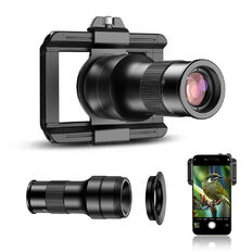 Zestaw teleobiektyw i makro Apexel TM6 ∙ zoom optyczny 6x ∙ ogniskowa makro 150 mm ∙ kompatybilny z iOS/Android ∙ antyrefleksyjne powłoki ∙ waga 203 g