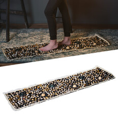 Mata do masażu stóp inSPORTline Butwal 148 × 40 cm ∙ naturalne kamyki relaksacyjne ∙ refleksologia + akupresura