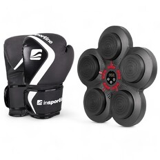 Elektroniczna tarcza treningowa bokserska inSPORTline Smartpunch Shormag ∙ bluetooth ∙ 9 trybów prędkości ∙ efekty świetlne ∙ ZESTAW z rękawicami