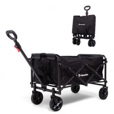 Składany wózek transportowy inSPORTline Transportar ∙ nośność 80 kg ∙ pojemność 70 l ∙ waga 5,5 kg ∙ rama stalowa ∙ koła gumowe ∙ pokrowiec