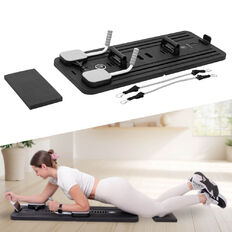 Reformer do pilatesu inSPORTline Trancer Basic ∙ antypoślizgowa deska ∙ składana konstrukcja ∙ stacja na telefon