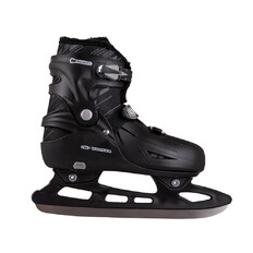 Łyżwy regulowane z ocieplonym futerkiem Worker Niorto (unisex) ∙ kolor czarny ∙ ComfortFit ∙ Thermo Fit ∙ AdjusTouch