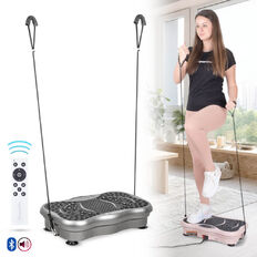 Platforma wibracyjna z linkami inSPORTline Maviro  ∙ głośnik ∙ Bluetooth ∙ USB ∙ 99 prędkości ∙ pilot ∙ antypoślizgowa powierzchnia