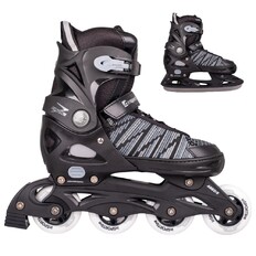 Uniwersalne regu­lo­walne łyżworolki inSPORTline Dornan ∙ unisex ∙ kauczuk ∙ 2w1 ∙ MicroLock ∙ ComfortFit