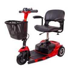 Trójkołowy wózek elektryczny inSPORTline Kocunar ∙ 180 W ∙ zasięg 20 km ∙ 120 kg ∙ 6 km/h ∙ składany