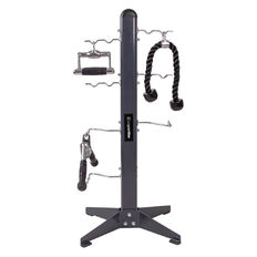 Stojak na akcesoria fitness inSPORTline AR01 ∙ rama stalowa ∙ wymiary 105 × 42 cm ∙ haki po obu stronach ∙ kompaktowy i solidny