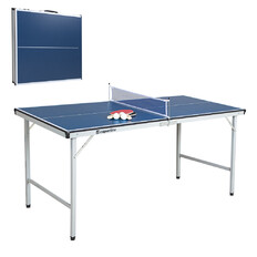 Mini stół do tenisa stołowego inSPORTline Sunny Mini ∙ blat 150x67 cm ∙ wys. 69 cm ∙ siatka i akcesoria ∙ składany ∙ 15,8 kg