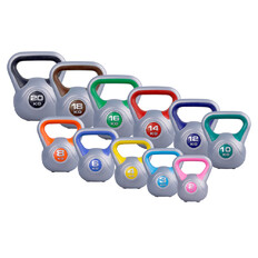 Hantle kettlebell inSPORTline Vin-Bell 1-20kg ∙ powłoka winylowa ∙ 4 gumowe podkładki ∙ stabilny chwyt