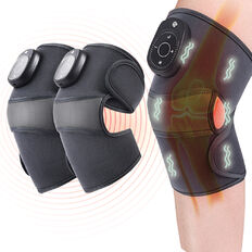 Kompresyjny masażer kolan inSPORTline Mishair 3w1 ∙ wibracje + ogrzewanie + kompresja ∙ elektro-rękaw regulowany ∙ obsługa LCD