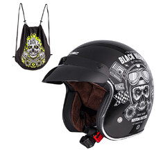 Kask motocyklowy otwarty chopper W-TEC Black Heart Kustom