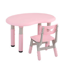 Stolik dziecięcy regulowany z krzesłem inSPORTline Kucerino ∙ ergonomia ∙ antypoślizgowy ∙ lekki ∙ pastelowy design ∙ nośność 40 kg