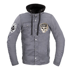Męska kurtka motocyklowa W-TEC Black Heart Garage Built Jacket ∙ Ochraniacze CE ∙ Kaptur odpinany