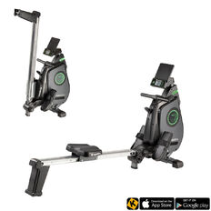 Wioślarz domowy inSPORTline Thenar ∙ magnetyczny system ∙ cicha praca ∙ uchwyt na tablet ∙ wyświetlacz LCD ∙ składany ∙ nośność 150 kg