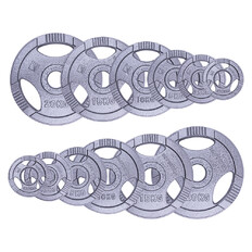 Obciążenia olimpijskie żeliwne inSPORTline Hamerton ∙ 1,25-25 kg ∙ otwór 50 mm ∙ uchwyty ergonomiczne ∙ ochrona antykorozyjna