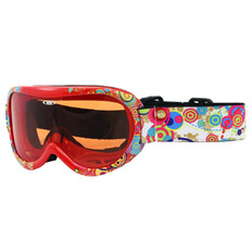 Dziecięce gogle snowboardowe WORKER Miller ∙ design z grafiką ∙ soczewki S2 pomarańczowe ∙ regulowany pasek ∙ antymgła ∙ ochrona UV