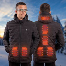 Męska kurtka ogrzewana z kapturem W-TEC HEATborg  -OUTLET