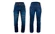 Motocyklowe jeansowe spodnie
