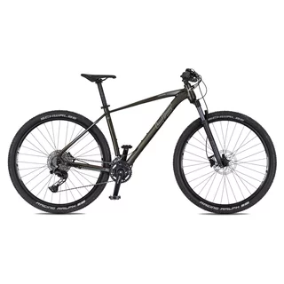 Rower górski 4EVER Firetrack 29'' ∙ waga 12,9 kg ∙ 22 biegi Shimano CUES ∙ hamulce hydrauliczne ∙ widelec RockShox z blokadą - perłowo-czarny / hologram