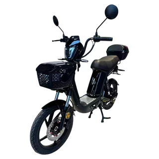 Skuter elektryczny W-TEC E-Greta II 12Ah 18" ∙ silnik 350 W ∙ zasięg do 50 km ∙ nośność 120 kg ∙ akumulator 15 Ah - Czarny