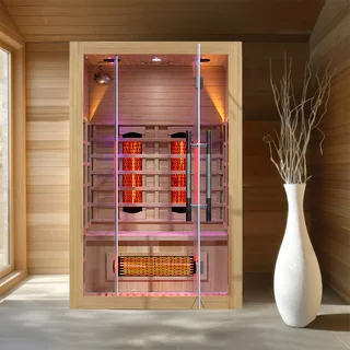 Sauna na podczerwień inSPORTline Trevirke 200 ∙ 9 promienników ∙ chromoterapia ∙ Bluetooth ∙ 65 °C ∙ sterowanie panel