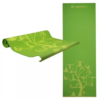 Mata fitness do ćwiczeń inSPORTline Spirit 172x61 cm ∙ PCV 3 mm ∙ antypoślizgowa ∙ waga 0,8 kg ∙ pokrowiec