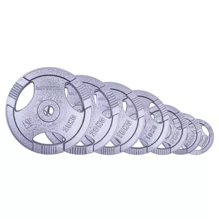 Obciążenia żeliwne inSPORTline Hamerton 30 mm 1,25-25 kg ∙ powłoka antykorozyjna ∙ uchwyty ergonomiczne ∙ trwała konstrukcja