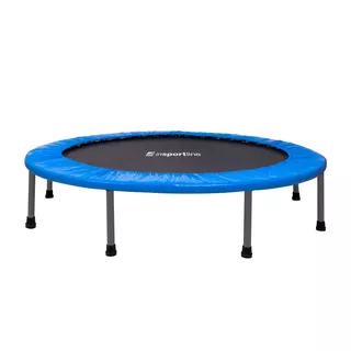 Trampolina fitness inSPORTline Flopper 140 cm ∙ nośność 100 kg ∙ rama stalowa ocynk ∙ mata PP ∙ 48 sprężyn
