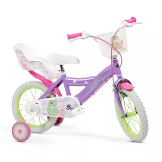 Rowerek dla dzieci Toimsa Saurio 16" ∙ stabilizacja z kółkami bocznymi ∙ akcesoria zabawkowe ∙ bezpieczne hamulce ∙ waga 10,5 kg ∙ nośność 60 kg