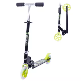Hulajnoga dziecięca WORKER PitBul Pro LED ∙ świecące kółka ∙ nośność 80 kg ∙ regulowana kierownica 77-88 cm ∙ aluminium