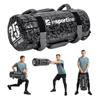 Worek treningowy / torba do ćwiczeń z uchwytami inSPORTline FitBag Camu 25 kg ∙ 7 uchwytów ∙ trening funkcjonalny ∙ cross-training