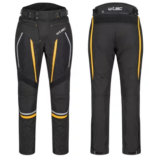Męskie letnie spodnie motocyklowe W-TEC Toranio - Czarno-żółty