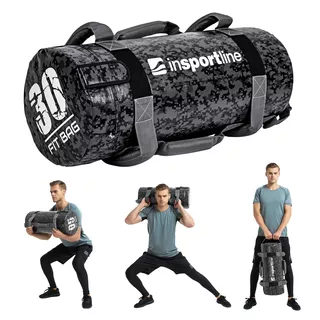 Worek treningowy / torba do ćwiczeń z uchwytami inSPORTline FitBag Camu 30 kg ∙ 7 uchwytów ∙ trening funkcjonalny ∙ cross-training