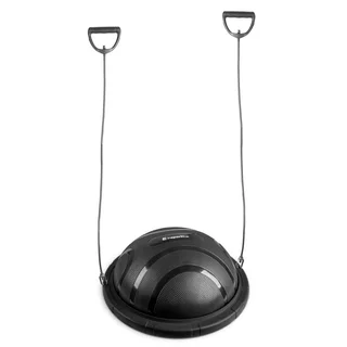 Platforma do balansowania inSPORTline Dome Edge z ekspanderami gumowymi ∙ dwustronna ∙ z ekspanderami gumowymi ∙ regulowana powietrzem - Czarny