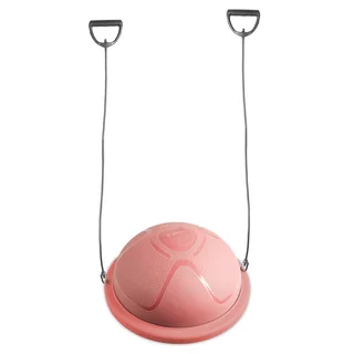 Platforma balansująca inSPORTline Dome Compact ekspanderami ∙ z gumowymi ekspanderami ∙ dwustronna ∙ regulacja ciśnienia ∙ z pompką w zestawie - Różowy
