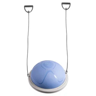 Platforma balansująca inSPORTline Dome Compact ekspanderami ∙ z gumowymi ekspanderami ∙ dwustronna ∙ regulacja ciśnienia ∙ z pompką w zestawie - Niebiesko-szary