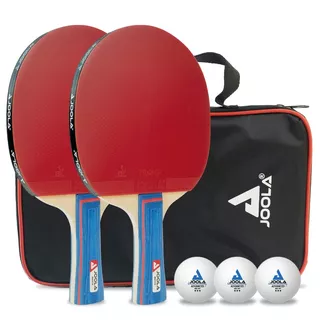 Zestaw do ping-ponga JOOLA Duo 2x Match ∙ rakietki z Ergo Grip ∙ 3 piłeczki Select ∙ ITTF approved ∙ rotacja 84