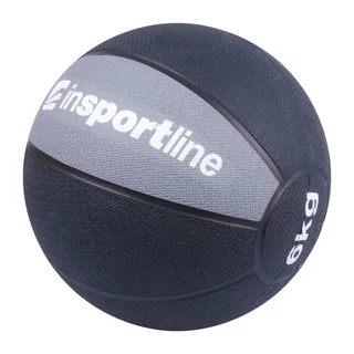 Piłka lekarska MB63 ∙ inSPORTline ∙ 6 kg ∙ powłoka antypoślizgowa ∙ kompaktowy rozmiar