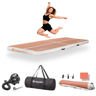 Ścieżka akrobatyczna Airtrack inSPORTline Airstunt 300x100x10 cm ∙ z pompką elektryczną ∙ nośność 500 kg ∙ wodoodporna ∙ torba w zestawie