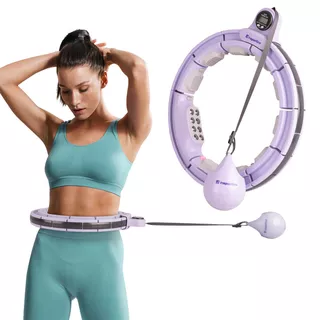 Hula-hop z obciążeniem inSPORTline Weight Hoop Pro ∙ 69-105 cm ∙ regulowany pasek ∙ magnesy
