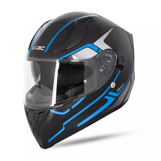 Kask integralny motocyklowy zamknięty z blendą W-TEC Vesco - Błyszczący czarno-niebieski