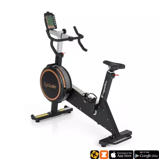 Profesjonalny rower spinningowy inSPORTline CycleAir ∙ powietrzno-magnetyczny ∙ 32 poziomy oporu ∙ 35 programów ∙ aplikacje Zwift/Kinomap