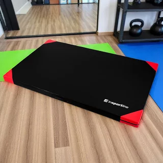 Materac gimnastyczny inSPORTline Munakor T60 ∙ mata do ćwiczeń ∙ grubość 10 cm ∙ waga 18,3 kg ∙ PVC z pianką PU ∙ antypoślizgowy - Czarny