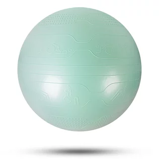 Piłka gimnastyczna inSPORTline Stretch Ball Ø 55 cm ∙ antypoślizgowa ∙ wypustki masujące ∙ nośność 200 kg ∙ pompka w zestawie - Miętowy