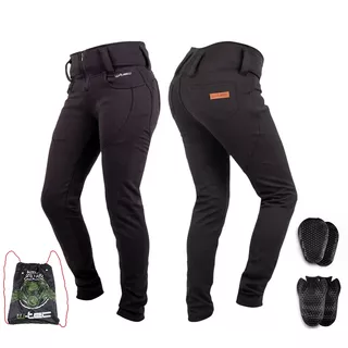 Damskie legginsy motocyklowe W-TEC Wombutta ∙ wyjmowane protektory CE ∙ efekt push-up ∙ oddychająca podszewka mesh