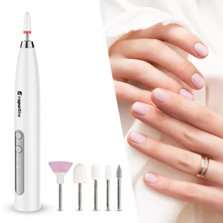 Elektryczny pilnik do paznokci inSPORTline Kreluca ∙ wielofunkcyjny zestaw do manicure ∙ regulowana prędkość ∙ ładowanie USB