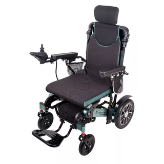 Elektryczny wózek inwalidzki inSPORTline Hawkie Evo II ∙ 700 W ∙ regulowane oparcie ∙ 130 kg - Zielony