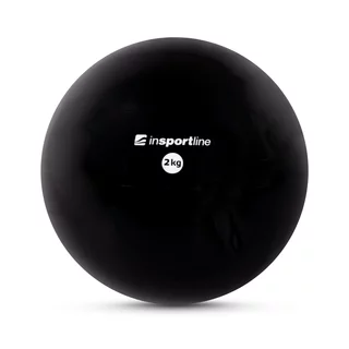Piłka do jogi inSPORTline Yoga Ball 2 kg ∙ wzmacniająco-stabilizacyjna ∙ do pilates, jogi i rehabilitacji - Czarny