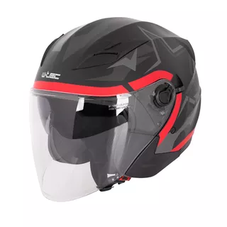 Kask motocyklowy otwarty z blendą przeciwsłoneczną W-TEC Barcela Vermella